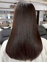 ハーシーバイアポロ 相模大野(HERSHE by apollo) x髪質改善/ホワイトグレージュ/レイヤーカット/チェリーブラウン