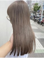 リルミー ミュエナ 大須 矢場町(Lilme myuena)&nbsp;【ブリーチ1-2回】オリーブグレージュ  可愛いヘアサロンLilme