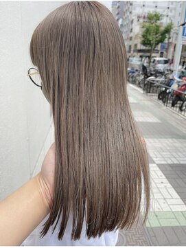 リルミー ミュエナ 大須 矢場町(Lilme myuena) 【ブリーチ1-2回】オリーブグレージュ  可愛いヘアサロンLilme