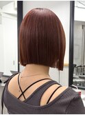 20代30代縮毛矯正/ブリーチ毛/ぱつっとボブ/切りっぱなし/新宿