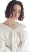 重ためボブ／ニュアンスレイヤー／ブラウングレージュ