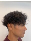 波巻きパーマ
