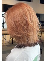 サロウィン 下北沢(SALOWIN) ペールオレンジとブラウンのエンドカラー