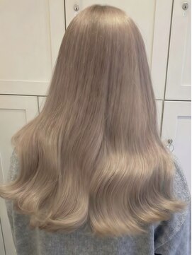 アース 大曽根店(HAIR&MAKE EARTH) ヘーゼルグレージュ/ブリーチ2回~/大曽根/ハイトーン