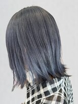 ポルト(porto produced by teatro hair salon)&nbsp;ブリーチダブルカラー ブルーアッシュ ハイトーン 20代　30代