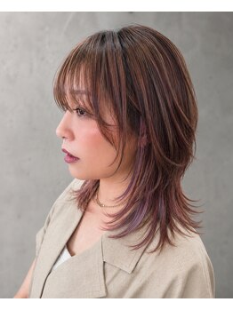 シー ヘア アンド インク(CEE.hair and ink)の写真/顔まわりデザインで小顔見えも扱いやすさも叶える！結んでも下ろしても可愛い