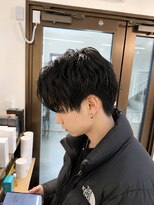 コア(CO:A) ソフトツイストパーマ メンズ無造作束感ショートマッシュ長崎