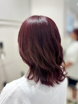 ケンジ 平塚 アネッタ(KENJE annetta) 【ワンカラー】艶髪ピンクブラウン