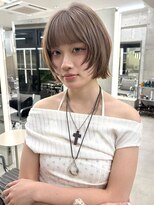 ミース(MIES) ボブウルフ/ボブ/顔まわりレイヤー/ベージュ/担当者平井