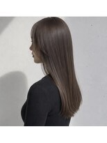 ルノヘアー(Lunohair)&nbsp;グレージュ髪質改善ストレート◎秋カラー×ブリーチなしカラー