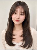 顔まわりレイヤーでワンカールで可愛く