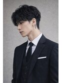 men'shair/センターパート/ツーブロック/シャドウパーマ