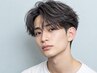 《直毛で毛流れが作れない方へ》メンズカット+ニュアンスorフェザーパーマ