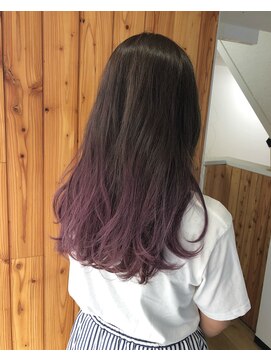 ベイルーム(BAYROOM by HONEY omotesando) ダークグレー→ラベンダーグラデーション