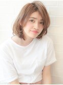 ショートパーマボブエアリーミディ