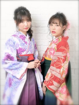 ネオリーブアオバ 高田馬場店(Neolive aoba) 【高田馬場/aoba】　2019年卒業式　着付け ヘアセット スタイル