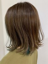 ヘアサロン ロータス(Hair Salon Lotus) Hair salon Lotus チラ見せインナーカラー  ミントブルー
