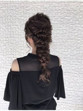 テラスヘア 新潟駅南(TERRACE hair) 編みおろしヘアアレンジ