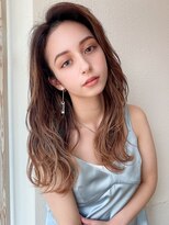 アフロート ディル(AFLOAT D'L)&nbsp;大人かわいいひし形シルエット ショコラグレージュ 外ハネ 小顔