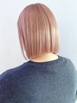 アイティーバイアルバム 八王子店(IT by ALBUM)&nbsp;ピンクベージュボブ_イヤリングカラーくびれミディ_ba320081