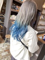 ベランダ(veranda)&nbsp;グレージュとクリアブルーのラインカラー