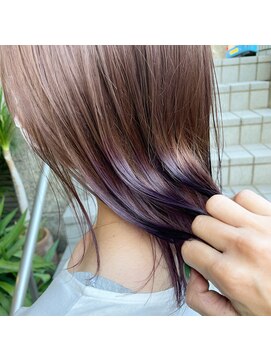 ダブル(W) 【hair salon W】パープルピンクカラー