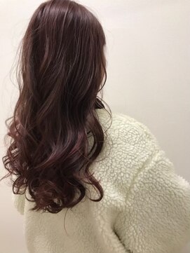 モルニ(MORNI) ラベンダーカラー_マロンベージュ Aラインボブ かきあげ