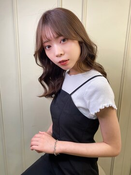 アリスバイアフロート 自由が丘(ALICe by AFLOAT) 抜け感シースルーバング／ショコラカラー