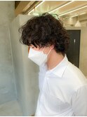 ウルフカット、ウルフパーマ、メンズロング、メンズパーマ