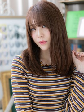 カバーヘア イヴ 戸頭店(COVER HAIR EVE) シースルーバング外国人風チョコブラウンc5戸頭20代30代40代