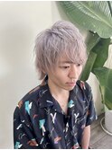 平成王道束感ヘアー　ホワイトミルクティーベージュ