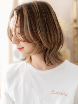 カバーヘアアンドスパ ブリス 浦和西口店(COVER HAIR & SPA bliss)の写真/浦和駅2分◆ヒアルロン酸ブラウンカラー¥6600～/STYLEランキング上位似合う艶色/インナーカラー/ハイライト