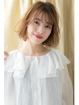 カバーヘア イヴ 戸頭店(COVER HAIR EVE)&nbsp;外国人風カーキベージュエアリーボブパーマY戸頭20代30代40代