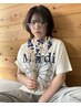 前髪縮毛矯正+カット+ハホニコTR￥9800