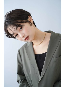 シェル 立川(shell) くびレイヤーエモージュグレージュカラーくびれショート【立川】