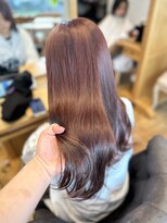 バイオレット 表参道店(Violet)&nbsp;ブリーチなし暖色カラーピンクブラウンボルドーカラーNA-42