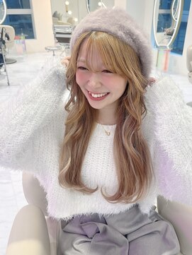 モナバイルーブル(MONA by Louvre) 【MONA】ミルクティベージュ/レイヤーカット/冬カラー