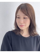 ルア モアナ バイ ヘッドライト 小田原2号店(Lua Moana by HEADLIGHT) 【Moana Lua】#くびれヘア#ベージュ#ミディアム#レイヤー