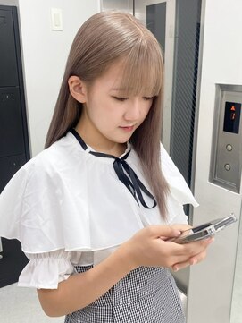 ベレーザシェルト(Beleza scelto) 12723艶髪ホワイトブロンド髪質改善ミルクティーベージュロング