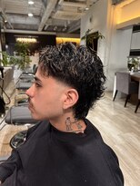 パーチェヘアー(pace hair)&nbsp;メンズショートパーマ×ハイライトスタイル！