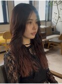 ドライパーマゆるめパーマウルフパーマミディアムパーマ銀座暗髪