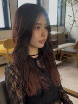 ノラ ギンザ(NORA GINZA)&nbsp;ドライパーマゆるめパーマウルフパーマミディアムパーマ銀座暗髪