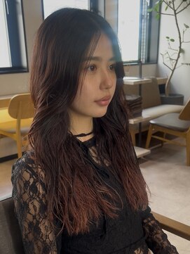 ノラ ギンザ(NORA GINZA) ドライパーマゆるめパーマウルフパーマミディアムパーマ銀座暗髪