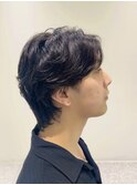 フェザーショート×パーマ