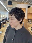ハイライトショートパーマ