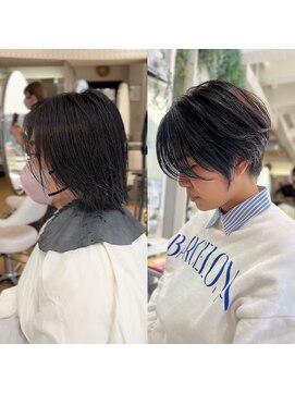 ハンサムショート　大人ショート　刈り上げショート　ボブ