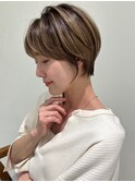 ハイライトバレイヤージュダブルカラーケアブリーチ20代30代