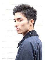 ハレ ヘアサロン(Hale hair salon)&nbsp;Haleブルーブラックニュアンスパーマスパイキーショートバーバー