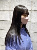 ツヤ髪黒髪ストレート