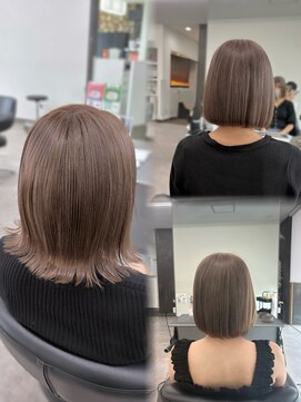 ガルボヘアー 桟橋店(garbo hair) グレージュ高知美容院ハイトーン
